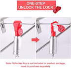 LeaGerous 200 Pcs Magnetic Peg Hook Stop Lock 6mm, Display Hook Magnet Security Locks Compatible with 4.5-5.9mm pegboard for Retail Store and Shopping Center (Red) - Image 5