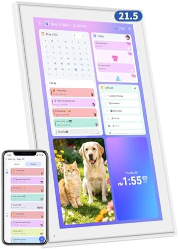 21.5" Digital Wall Calendar with Chore Chart & Planner by Herncptar