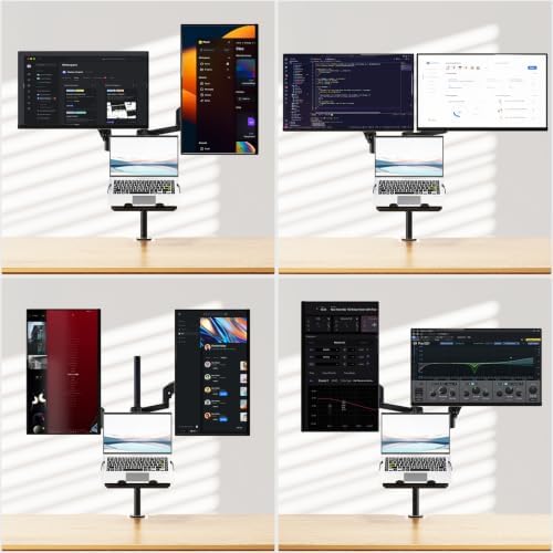WALI Dual Monitor and Laptop Stand for 17" Notebook and 32" Screens - Image 7