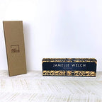 Artblox Personalized Name Plate For Desk | Black & White Marble Design On Clear Acrylic Glass | Custom Plaque Desk Name Plate Personalized Your Name And Credentials Office Office Sign Engraved Plaque - Image 6