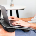 LAPGEAR Home Office Lap Desk – Gray Woodgrain, Fits 15.6” Laptops - Image 6