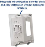 Legrand – OnQ in-Wall Cable Management Kit for Power & Low Voltage Cords – Hides TV or Display Cables Retrofit Behind the Wall – UL Listed TV Cord Hider w/DIY Install & Included Hardware – HT2102WHV1 - Image 4