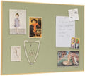 Fabric Bulletin Board 30x20 inches, Golden Aluminum Framed Wall Pin Board by Lightomorrow