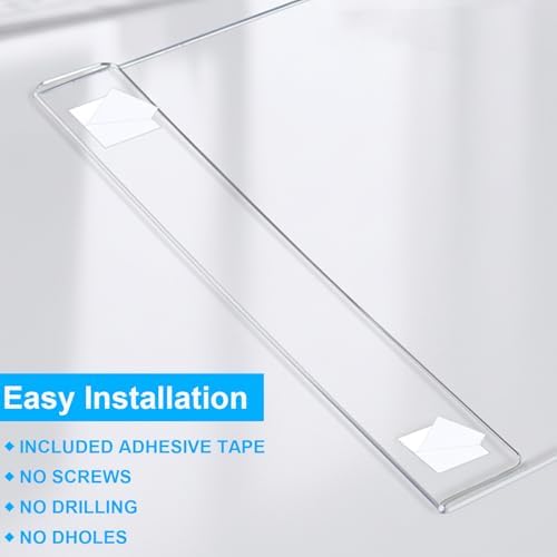 EHWINE 20 Pack 6x4 Wall Mount Acrylic Sign Holder, Horizontal Wall Signs Photo Menu Flyer Display Holders, Plastic Clear Acrylic Frames for Office Home Hotel Business Store (with Adhesive Tape) - Image 5