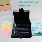 Sticky Note Holder with Stencil Set, 2-Pack Desk Organizer for 3x3 Pads - Image 5