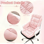 Desk Chair Cushion Office Chair Pad with High Back Support Seat Cushion with Non-Slip Bottom for Office Car Home Dining Room Kitchen - Image 3