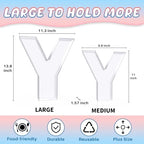 13.8" Extra Large Acrylic Letter Charcuterie Board Box, Reusable Fillable Letter Cake Candy Dish Display Serving Tray for Birthday Anniversary Party Decoration (Y) - Image 2