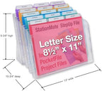 Ultimate Office Step UP File Desktop Organizer Plus 18 Color Poly Folders - Image 6