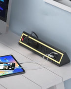 Desk Clamp Power Strip with Nightlight, 40W Fast Charging, 6FT Extension Cord, 4x20W USB-C & 2 USB Ports, 5 AC Outlets, Fits 1.69-Inch Table Edges - Image 3