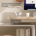 Bobve L Shaped Computer Desk, 47 Inch Home Office Desk with File Drawers & Storage Shelves, Small Corner Computer Desk for Small Space (White + Walnut) - Image 6