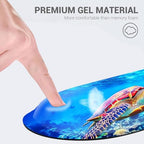 Desk Mat, Mouse Pad with Wrist Rest, 4-in-1 Large Mouse Pads for Desk, Ergonomic Mouse Pad and Keyboard Wrist Rest Gaming Keyboard Mat for Office,Colorful Sea Turtle in Ocean - Image 2
