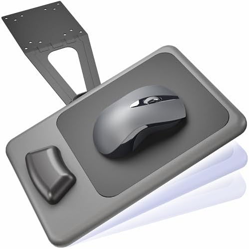 VIVO Black 8 x 12 inch Mouse Pad with Wrist Cushion, MOUNT-VMP01 by VIVO