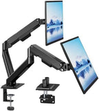 Dual Monitor Arm for Up to 32 Inch Screens, Heavy Duty Monitor Mount by Pegzone