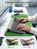 Ergonomic Wrist Rest with Keyboard Stand and Mouse Pad for Easy Typing - Image 2