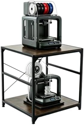 3D Printer Stand with Double-Layer Desk, Heavy Duty 3D Printing Table by Unknown