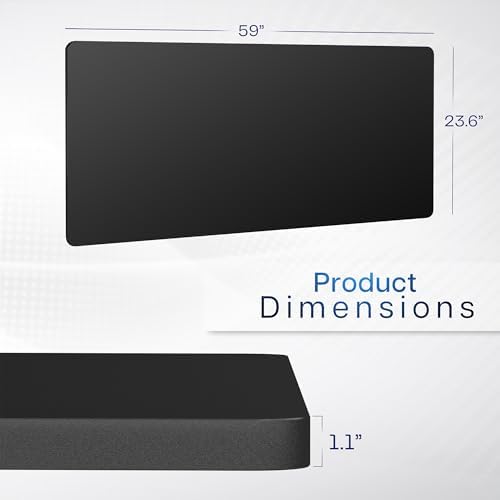 VIVO Black 60 x 24 inch Solid Table Top, DESK-TOP60B - Image 3