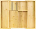 VaeFae Bamboo Silverware Drawer Organizer, 6 Slots, Natural by VaeFaeDirect
