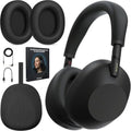 Sony WH1000XM6/B Best Wireless Noise Canceling Headphones, Black Bundle with Deco Essentials Headphones Ear Pads Replacement Headset Ear Cushions and Deco Gear Unofficial Master Guide by Unknown