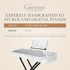 Clairevoire Digital Piano Cover, Piano Keyboard Covers -Protective for Roland Piano Covers FP Series, Durable and Waterproof Piano Keyboard Dust Cover, Piano Keyboard Case -Roland FP-30X Pearl White - Image 4