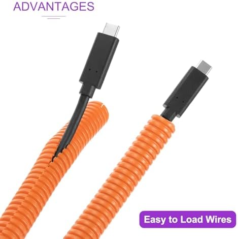 DMiotech 100ft Wire Loom Split Tubing 3/8 Inch(9.5mm) ID Orange - Image 4