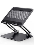 UGREEN Tablet Stand Holder for Desk Dual Rod Support Aluminum Tablet Holder Adjustable Multi-Angle Home Office Accessories Compatible with iPad Pro 13 12 11 10.5 Air Mini 5 4 3 2 Phone E-Reader Black by UGREEN