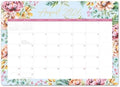 2027 Decorative Desk Blotter Calendar, 17-Month Planner - Cabana Stripes by OrangeCircleStudio