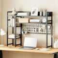 POWERSTONE Desktop Bookshelf for Monitors up to 32", Black by POWERSTONE%C2%AE