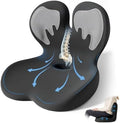 Seat Cushion with Lumbar Support Pillow,Ergonomic Chiar Cushion by XZdream