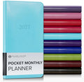 Gallery Leather Pocket Monthly Planner 2026-2027 Acadia Pool by GalleryLeather