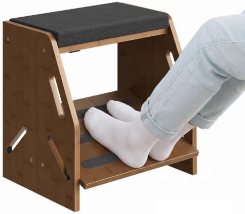 CHOEZON Adjustable Foot Rest Under Desk with Cushion and Non-Slip Design by Choezon