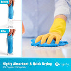 Orighty Microfiber Cleaning Cloth Bulk, 150 Pack Shop Towels 12x12 in, Blue - Image 3