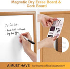 ARCOBIS Cork Board White Board Combo with MDF Wood Frame - Image 2
