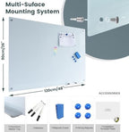 Magnetic Glass Whiteboard 48"x36" Glass Dry Erase Board Frameless Wall Mounted White Board for Writing Glassboard for Office School Home Shop - Image 3