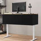No Drill Under Desk Cable Management Privacy Panel,47.2" Felt Modesty Panel - Image 5