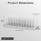 File Organizer for Desk, 11-Section Vertical File Sorter, Paper Holder Organizer Standing Metal File Folder for Office Home Classroom, White - Image 3
