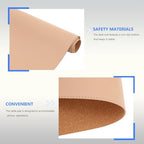 Double-Sided Desk Mat Large 90x45cm Non-Slip Pu Leather and Cork Desk Protector Writing Pad with Organizer Strap for Office and Home Workspace - Image 7