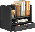 Desk File Organizer for Home, Office, School, Wooden Frame Desktop Storage Solution for Office Supplies, Documents, Papers, Folders and Stationery, Space-Saving and Stylish Document Sorter by NiOffice