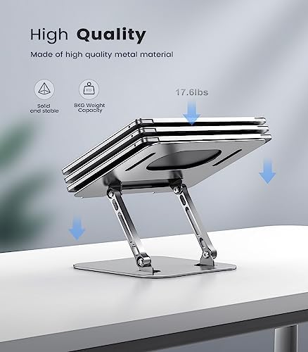 Orlian Adjustable Aluminum Laptop Stand for Desk, Laptop Riser for 11-16" - Image 5