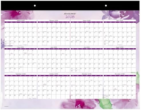 AT-A-GLANCE® Beautiful Day 2027 Monthly Desk Pad Calendar, Standard, 21 3/4" x 17" - Image 6