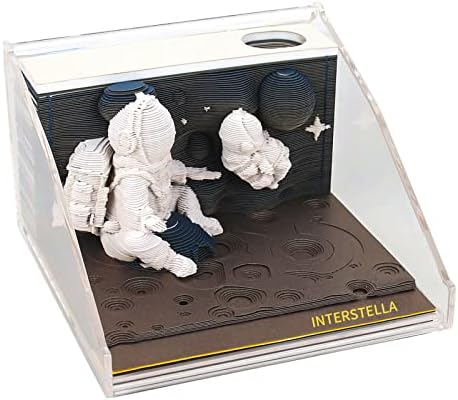 3D Memo Pad Paper Notes,Interstella 3D Sticky Notes Paper Art Notepad,3D Note pad Office Home Decor DIY Creative Birthday Gifts by SIWEME