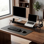 Fenge Desk Pad Mat for Home & Office, 31.5” x 15.7”, Black - Image 5