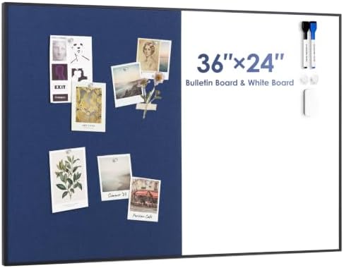 ARCOBIS Cork Board White Board Combo for Wall by ARCOBIS