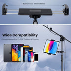 CreaDream iPad Holder for Mic Stand, Aluminum Tablet Holder for Mic Music - Image 5