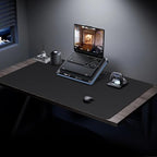 Mydours 43" x 24" XXL Large Desk Mat, PU Leather Full Desk Mouse Pad, Black - Image 3