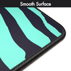 Gamer Boss - Gaming Mouse Pad - 48 x 24 Inches - 4mm Thick with Stitched Edges, Non-Slip Rubber Base, Premium Cloth Mousepad, Desk Mat for Laptop, Keyboard, Computer & PC (Mega, Blue Zebra) - Image 4
