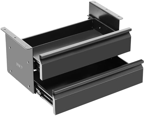 VIVO Black 16 in Slide Out Dual Tier Desk Drawer, DESK-DR02 by VIVO