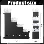 Cable Zip Tie Storage Holder, Black, 10 x 9.5 Inch, 4 Pockets - Image 2