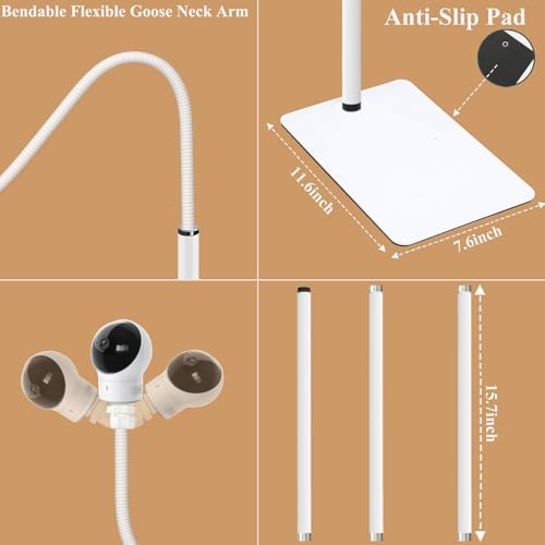 Baby Monitor Floor Stand Holder Mount Compactible for eufy E20,E21,E30, Indoor Cam S350,Spaceview E110, Spaceview pro E210,E220 - Image 3