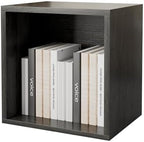 FUSUNBAO Magic DIY Cube Storage Organizer Stackable Cubes for Home Books Clothes Toy-Modular Cubby Storage System-Office Cubical-Bookcase Closet(French Oak,General Cube) by FUSUNBAO