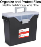 STAPLES Slim Portable File Tote, Letter Size, Black, 2/Pack - Image 4